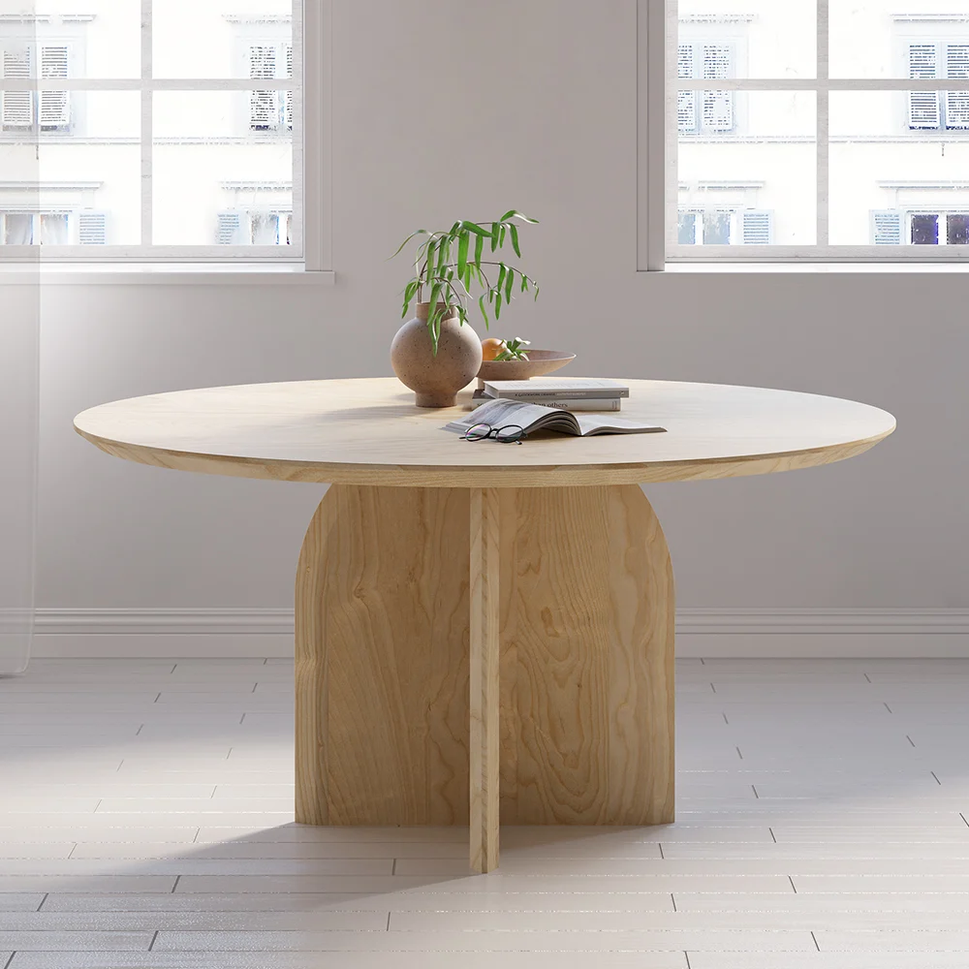 Clara Dining TableDia 150 x H 75 cm / Natural (Danube 25 Hard Maple)