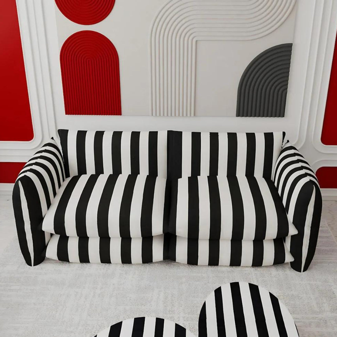 Zebra Pillow 2 Seater Sofa