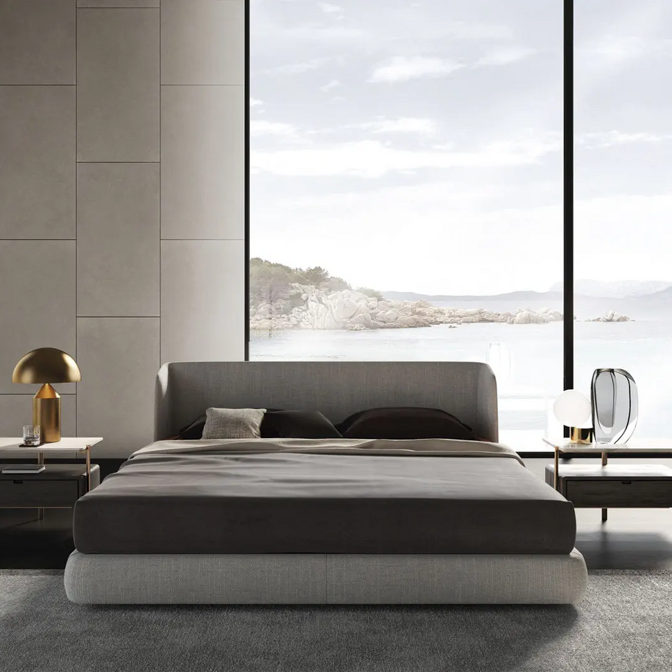Ostrow BedKing Bed size: Mattress 180 x 200 cm | Overall W 200 x L 225 x H 105 cm