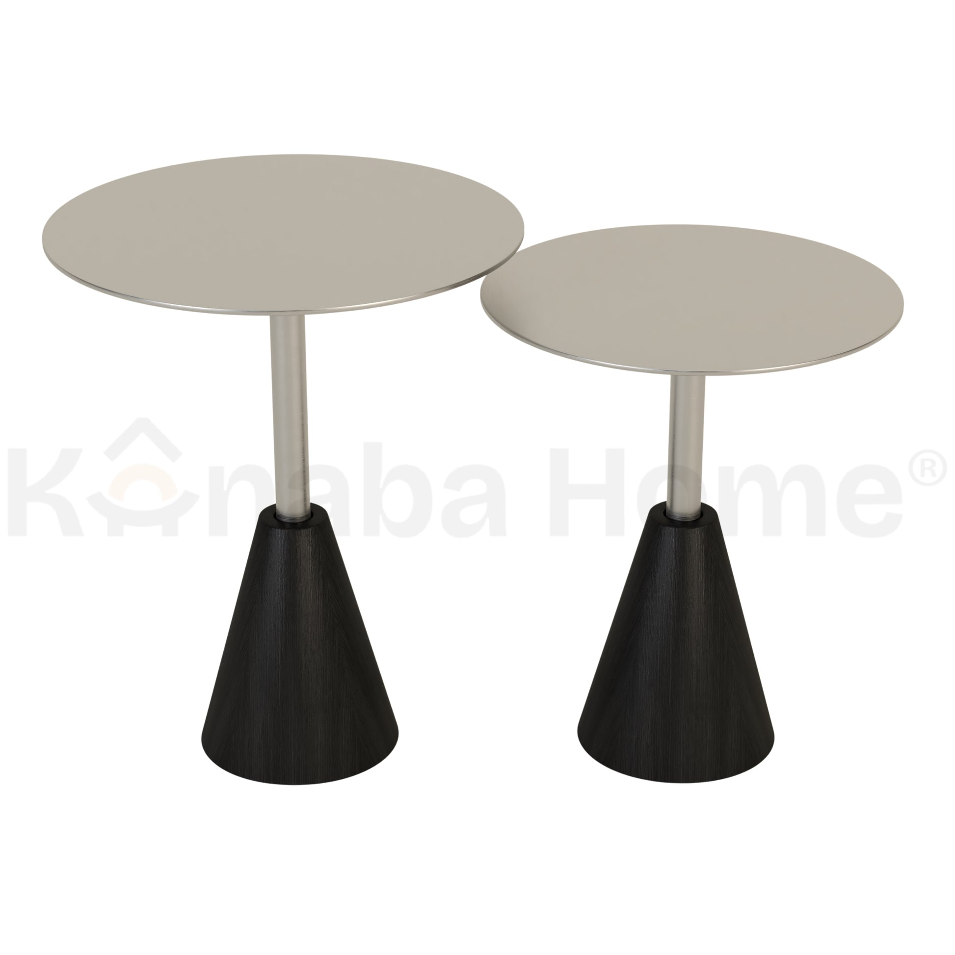 Apex Duo Steel Side Table Set