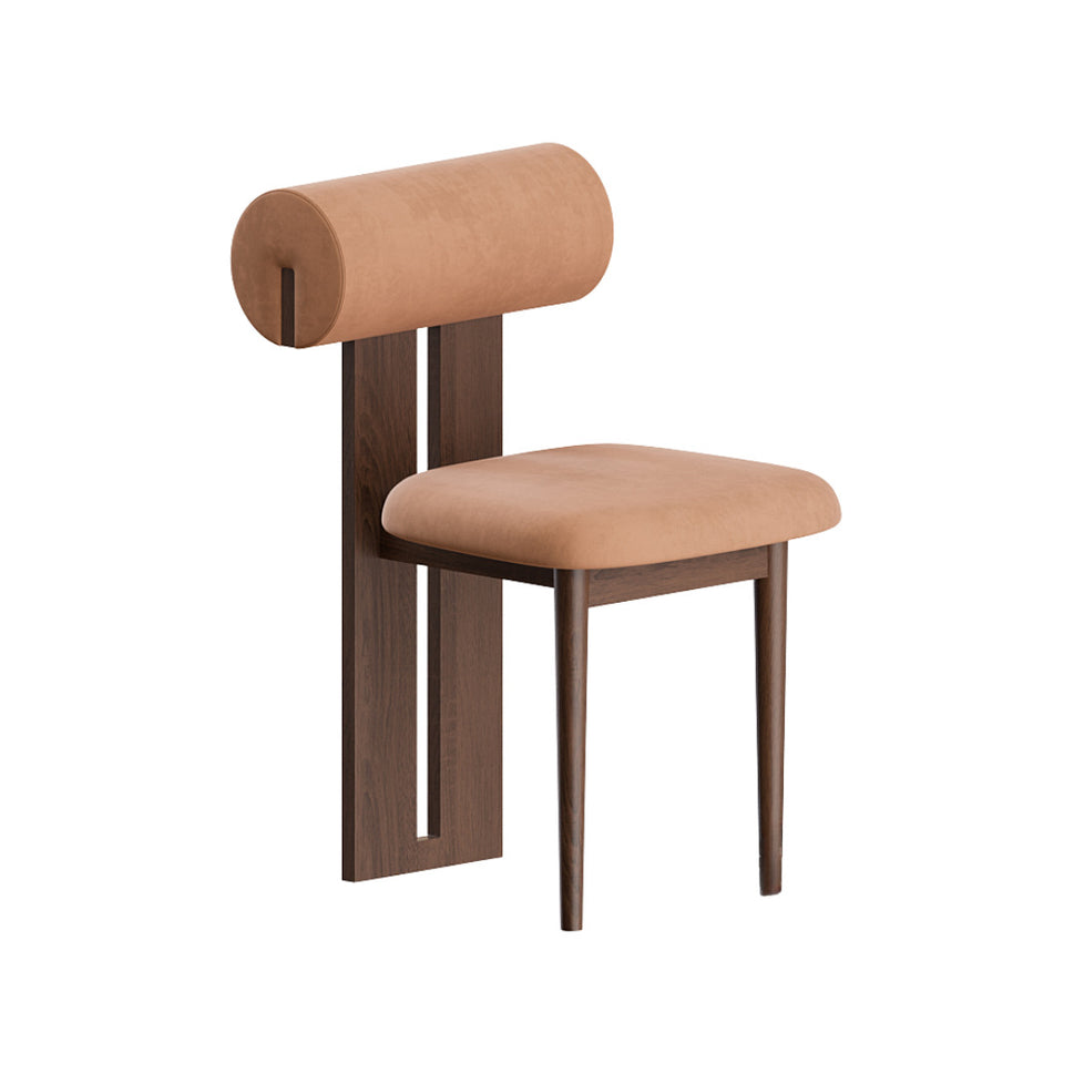 Aruna ChairWalnut Wood & Rust