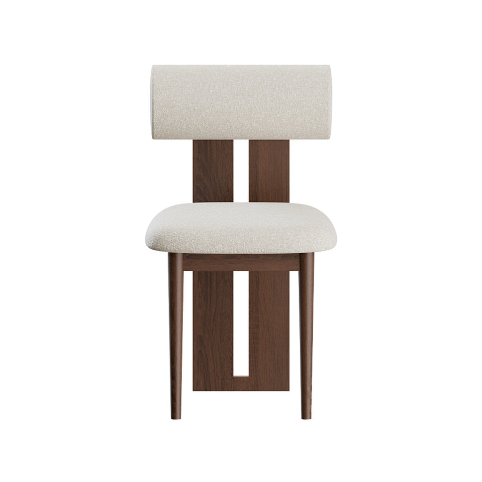 Aruna Dining ChairDark Walnut & White