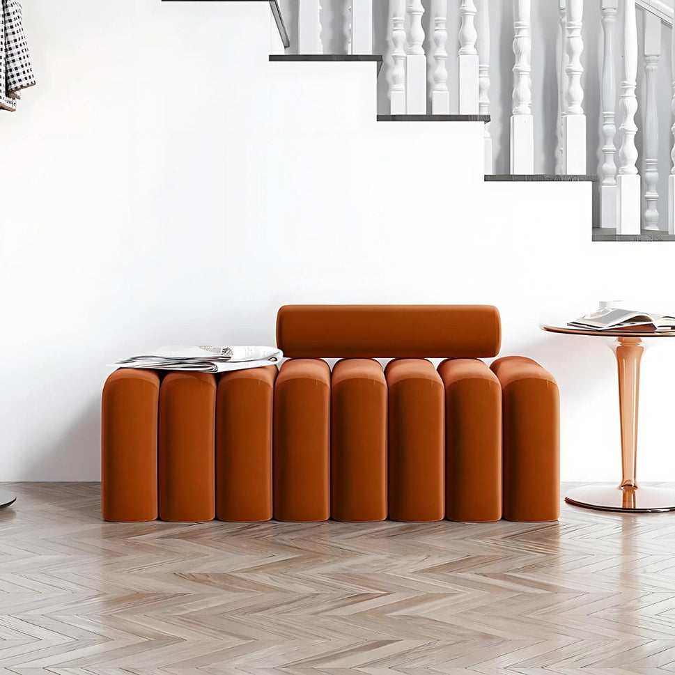 Darry BenchOrange Velvet (ANC 8020-50)