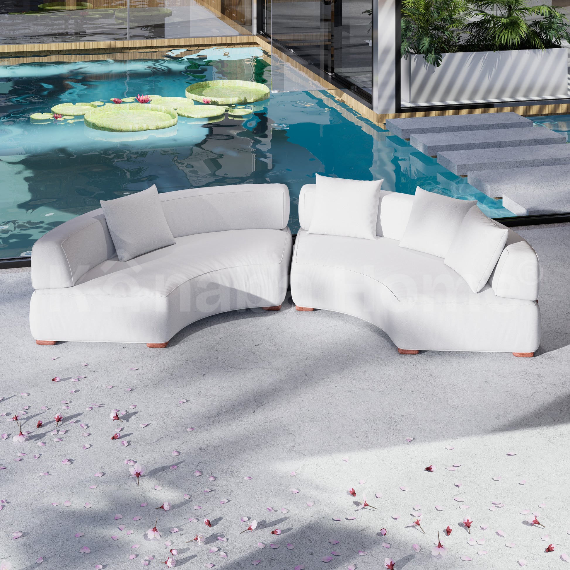 Dune Outdoor Curved Sofa