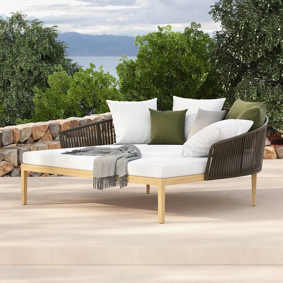 Eli Outdoor SeatingW 150 x D 200 cm x H 85 cm / Coffee