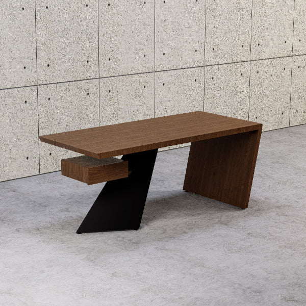 Gilda Office DeskDark Wood & Black / Facing left drawer