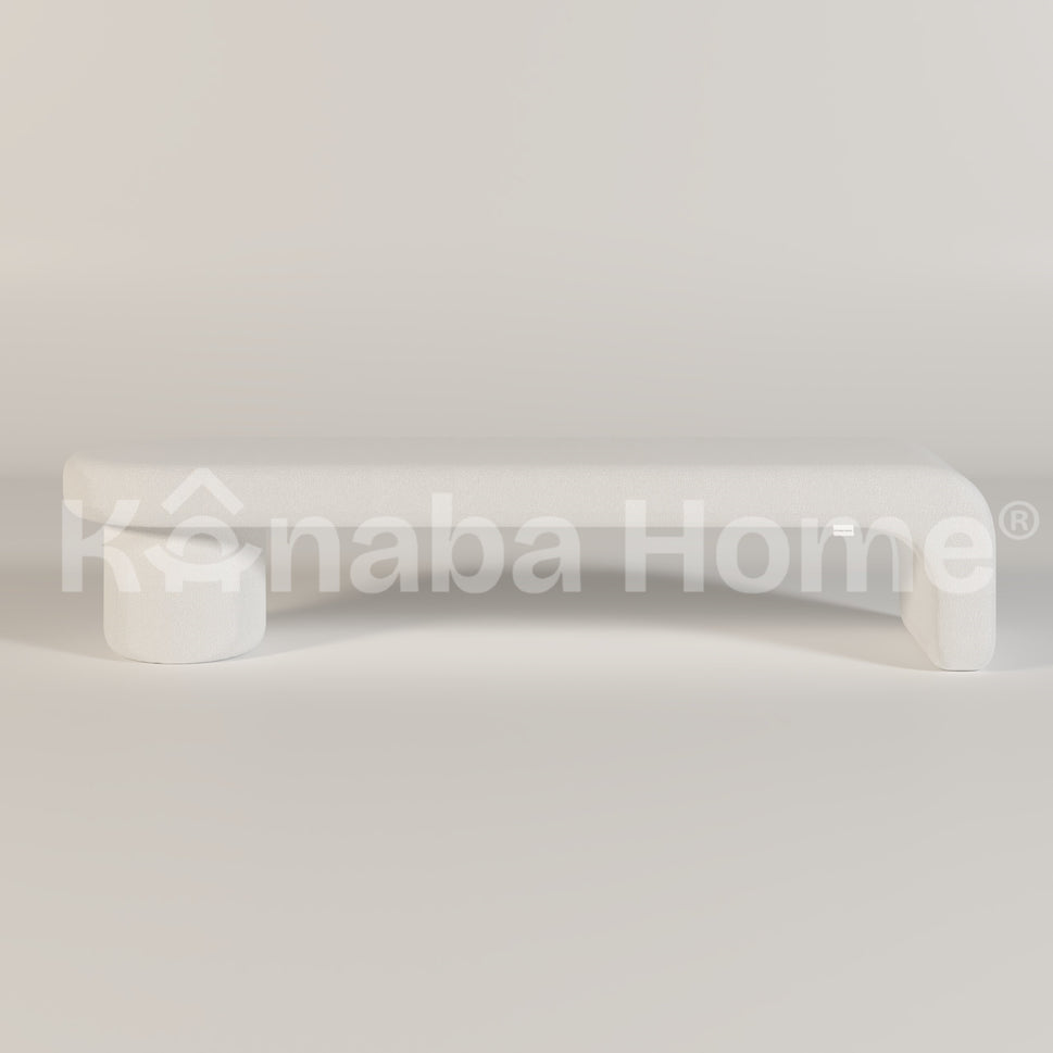 Kanaba Axis BenchWhite Boucle IDT (FABRIC COLOR 1)