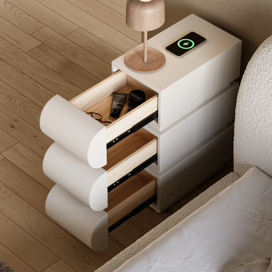 Loria Mini 3-Drawers Nightstand
