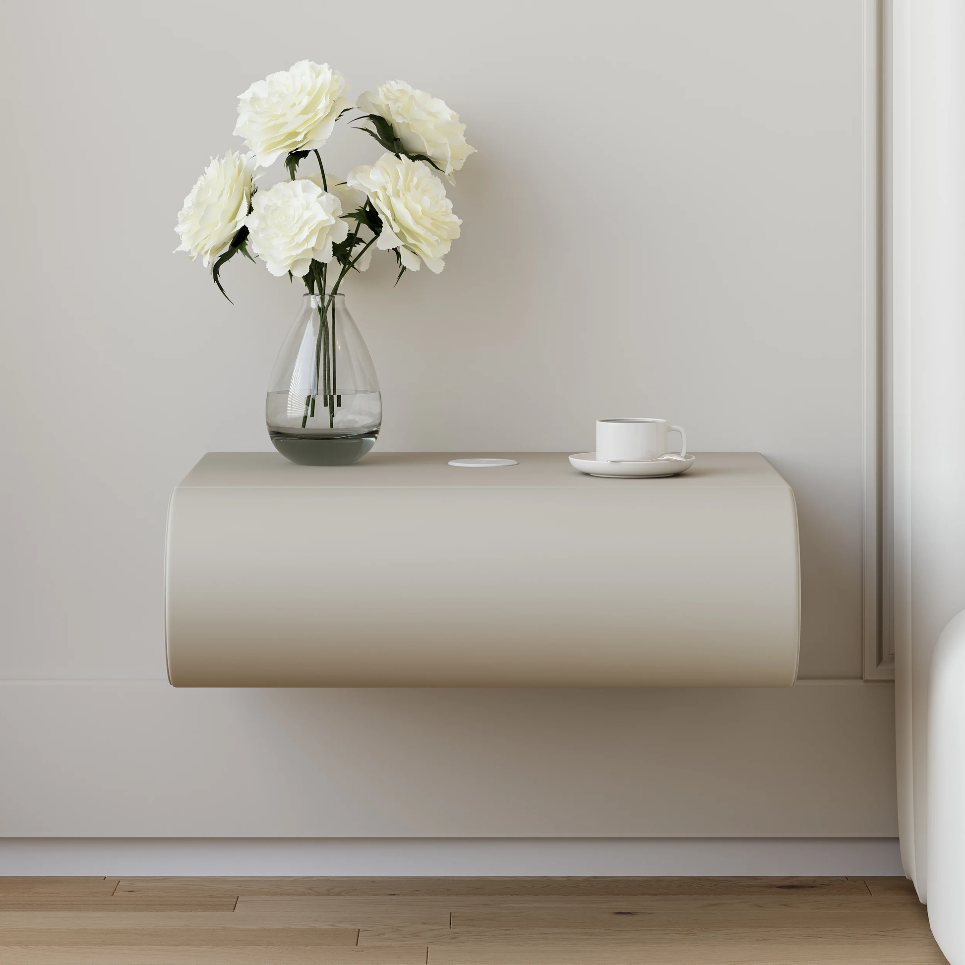 Loria Wall-Mounted Drawer Nightstand