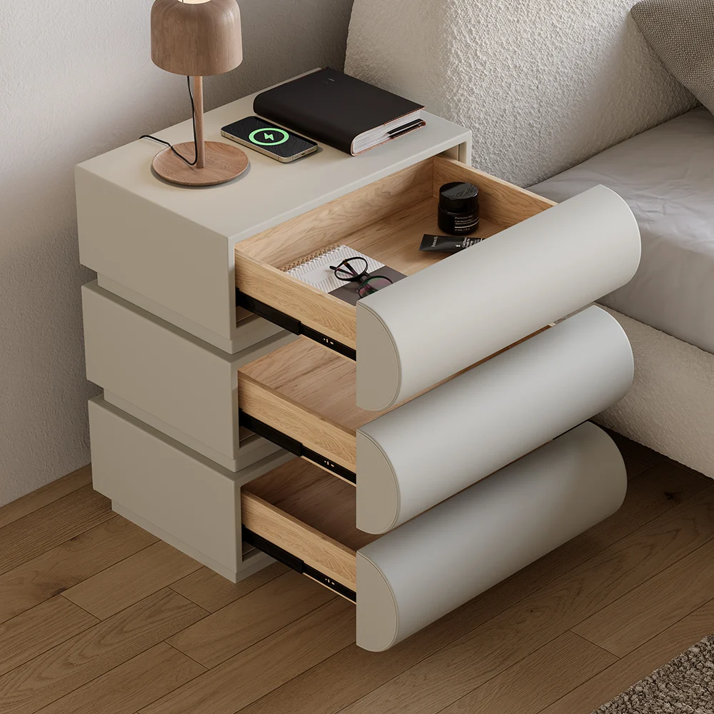 Loria 3-Drawers Nightstand