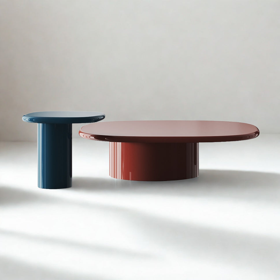 Myn Coffee Table SetFull Set | Red (RAL 3032) - Green Blue (RAL 5001)
