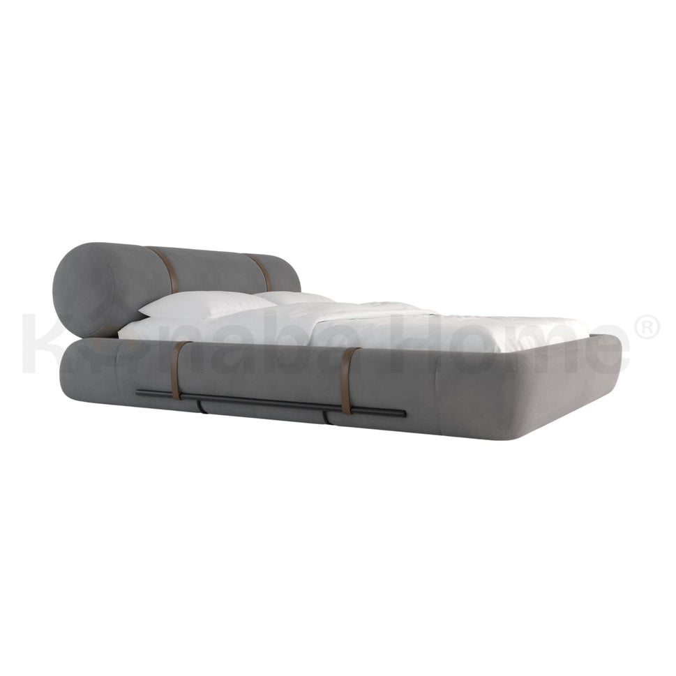 Nuvola BedQueen Size Mattress: 160x200 cm: Overall Dimensions: W 180 × D 250 × H 90 / GREY (ANC 8020-72)