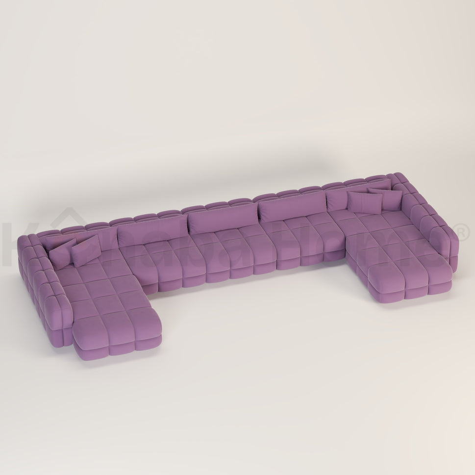 Nestline U Shape sofaLAVENDER PURPLE SILVERTEX (1184-064)