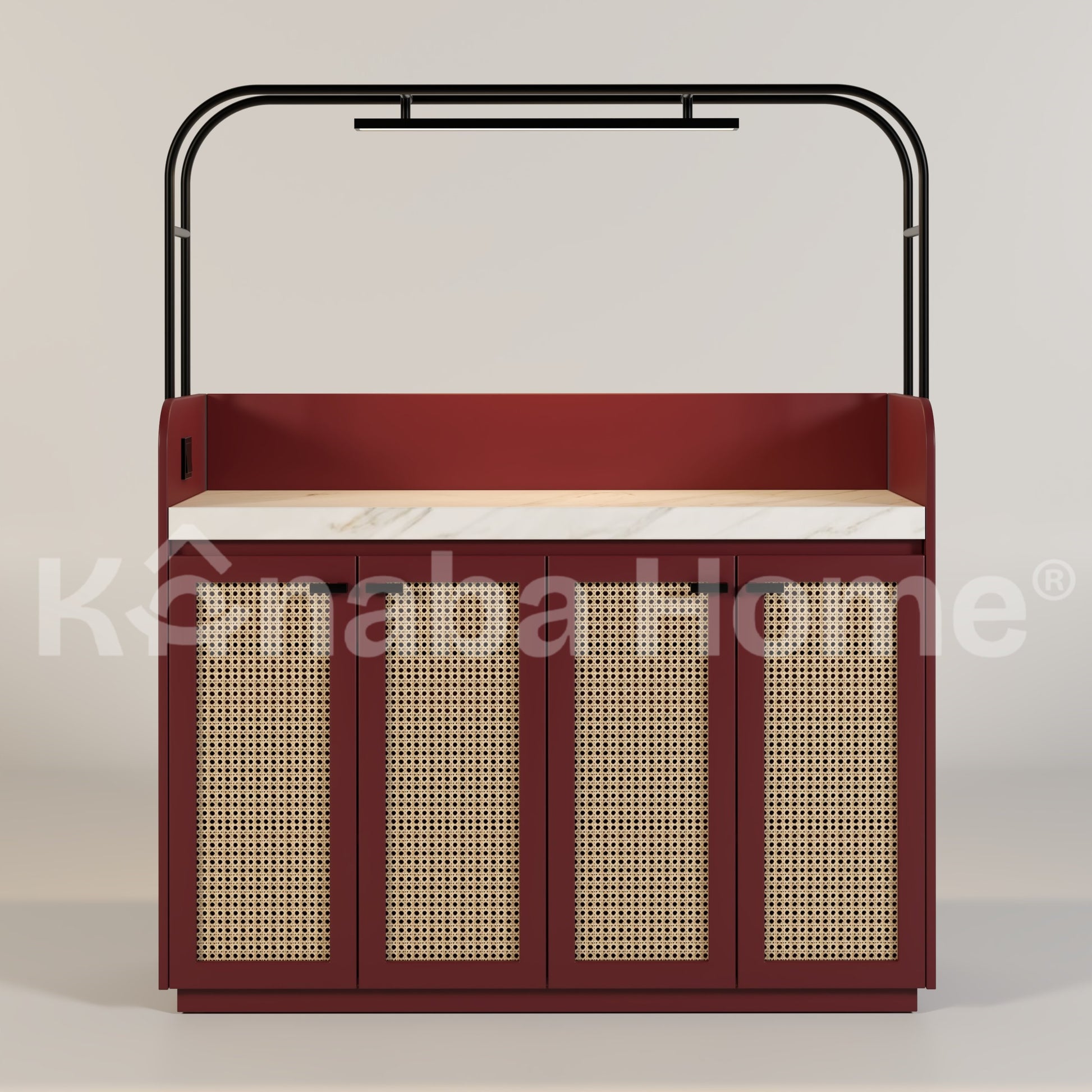 ORBIX Coffee Bar and Storage Serving Table