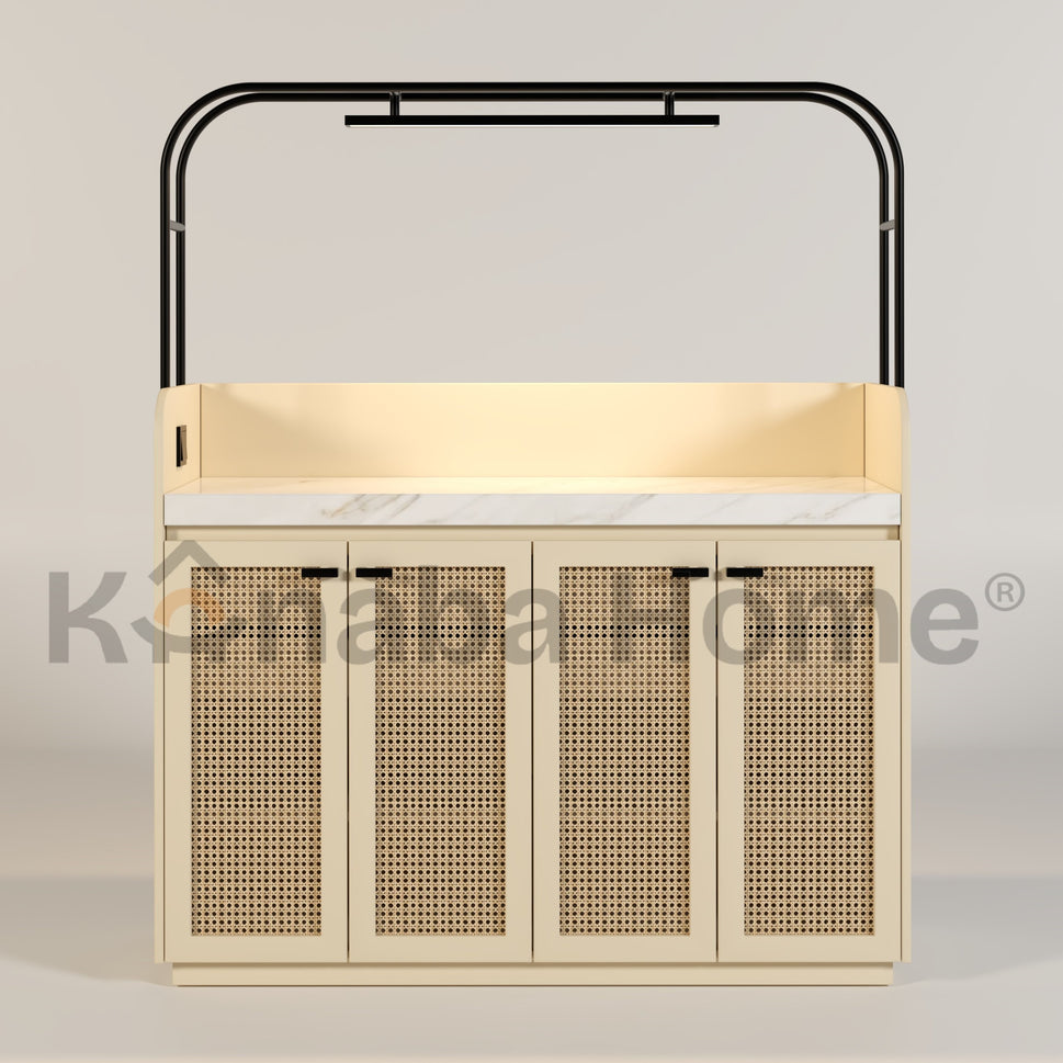 ORBIX Coffee Bar and Storage Serving Table