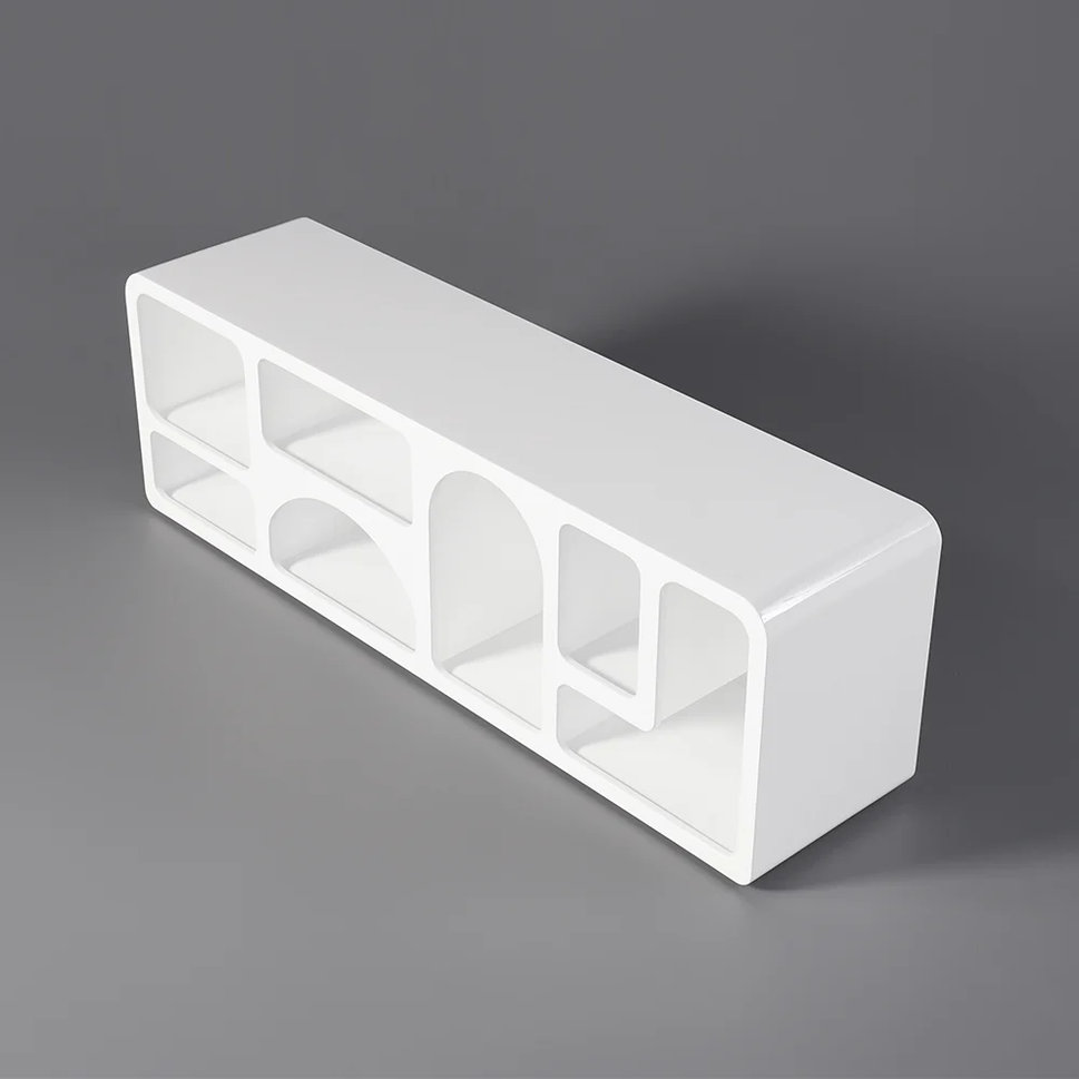 Ori TV ConsoleWhite / Floor Stand / Without Cable Hole