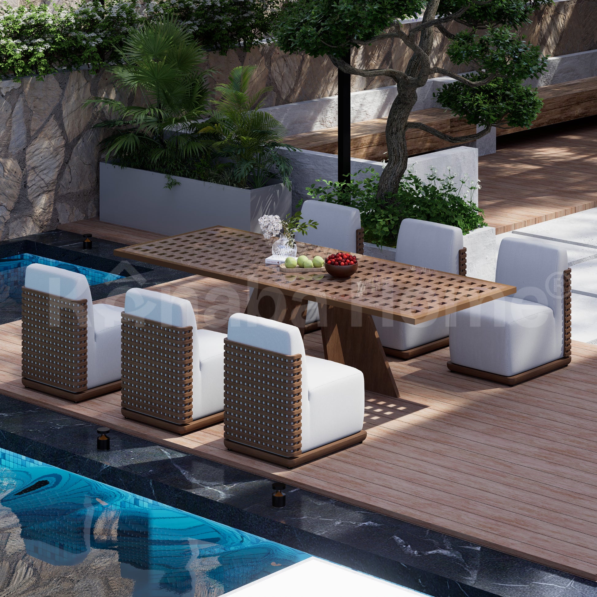 Orno Outdoor Rectangular Dining Table