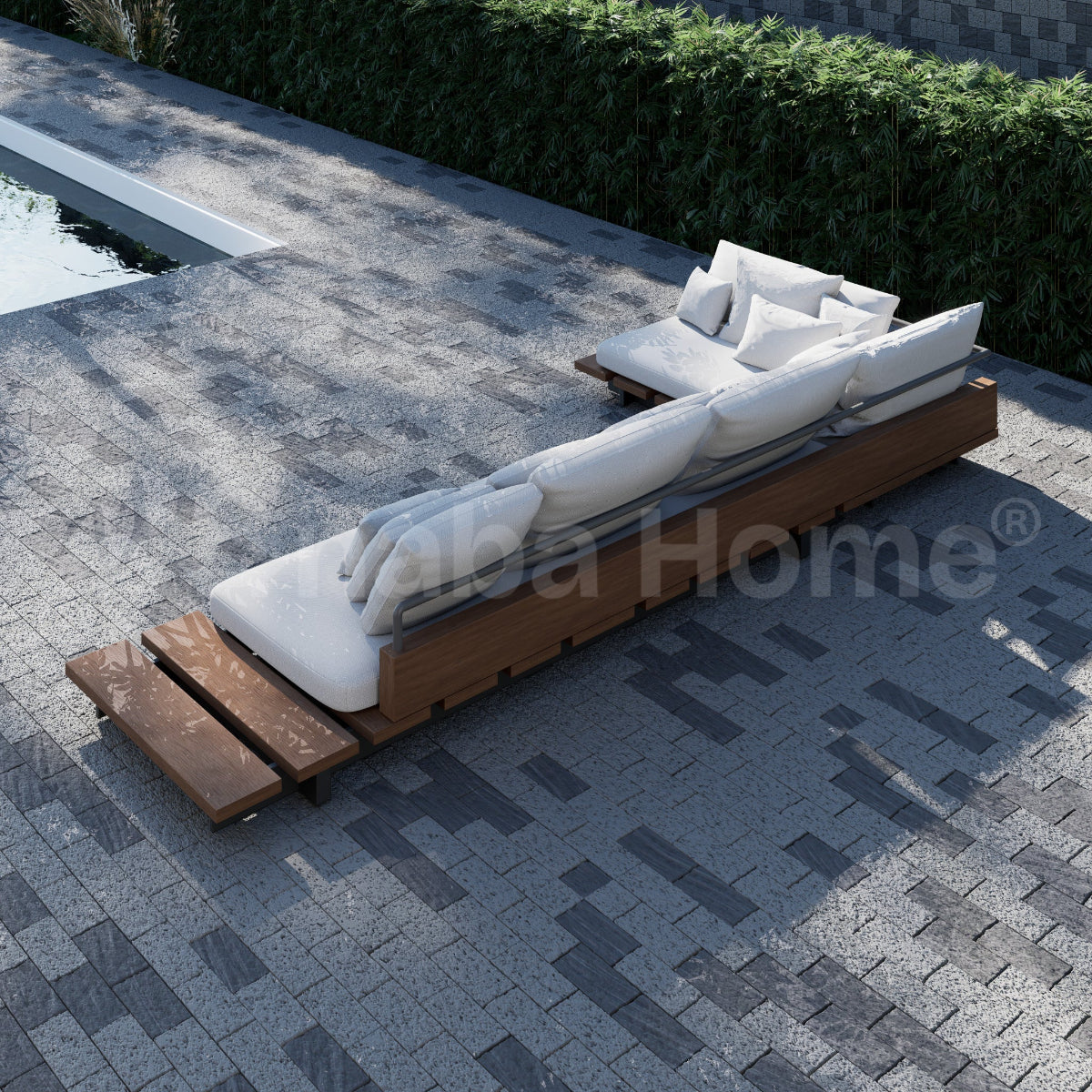 Revo Outdoor L Shape Sectional Sofa