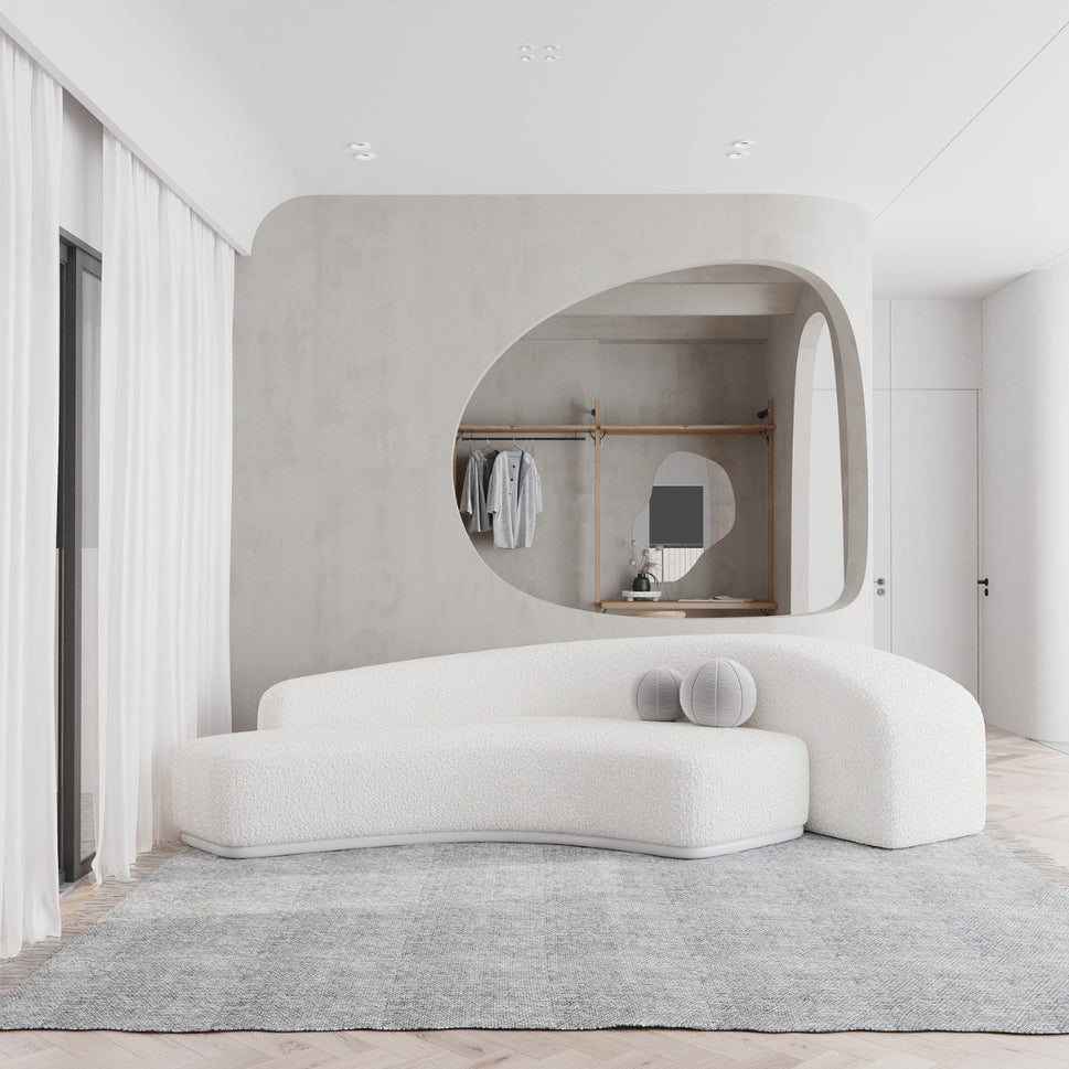 Ryn 3S SofaWhite / Facing Right