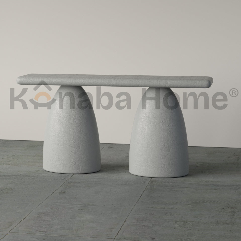 Titan Console TableGray Micro-Cement RAL 9006