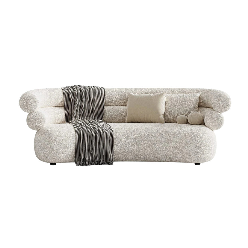 Yume 2 Seater SofaWhite | Boucle