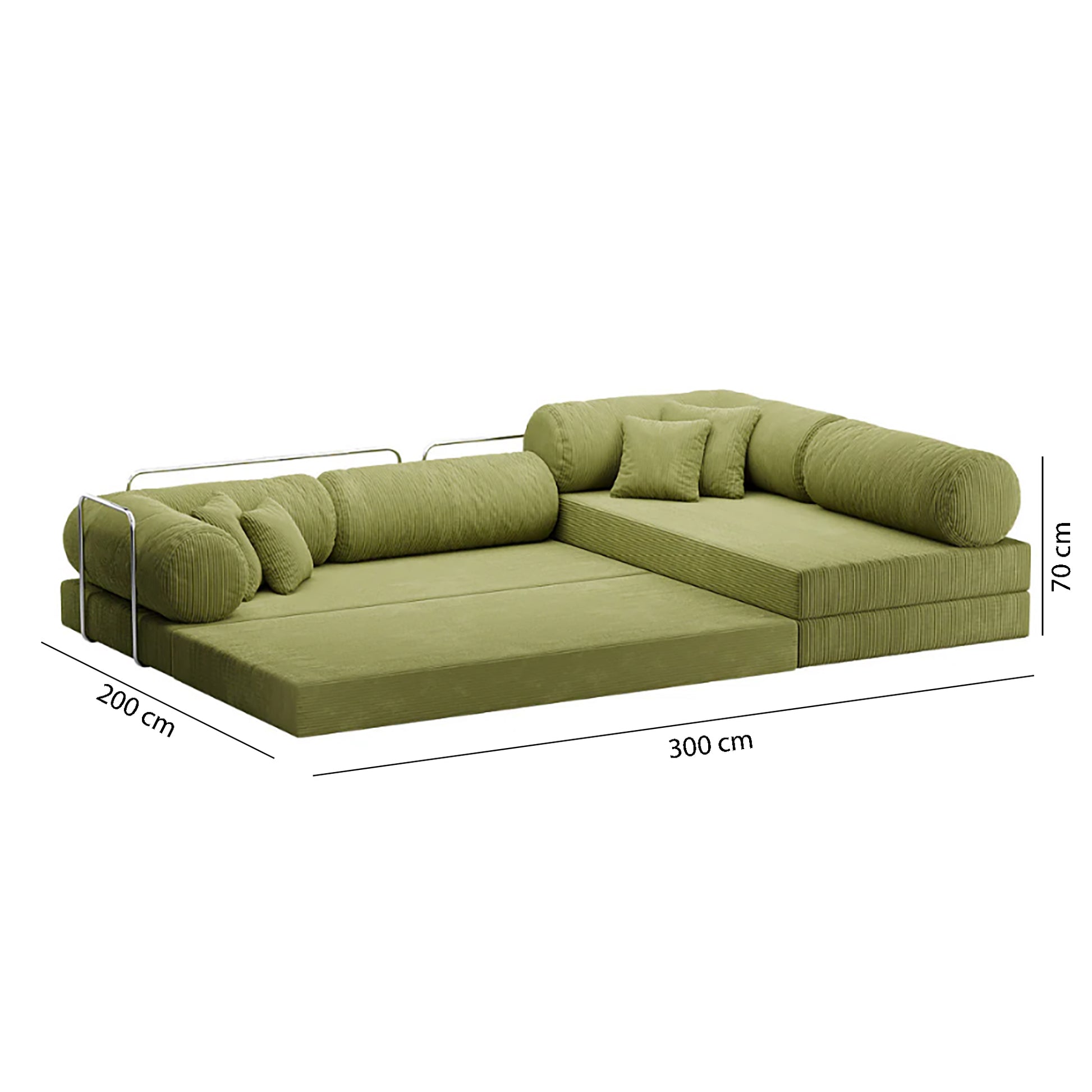 Oriva L-Shaped Sofa Bed