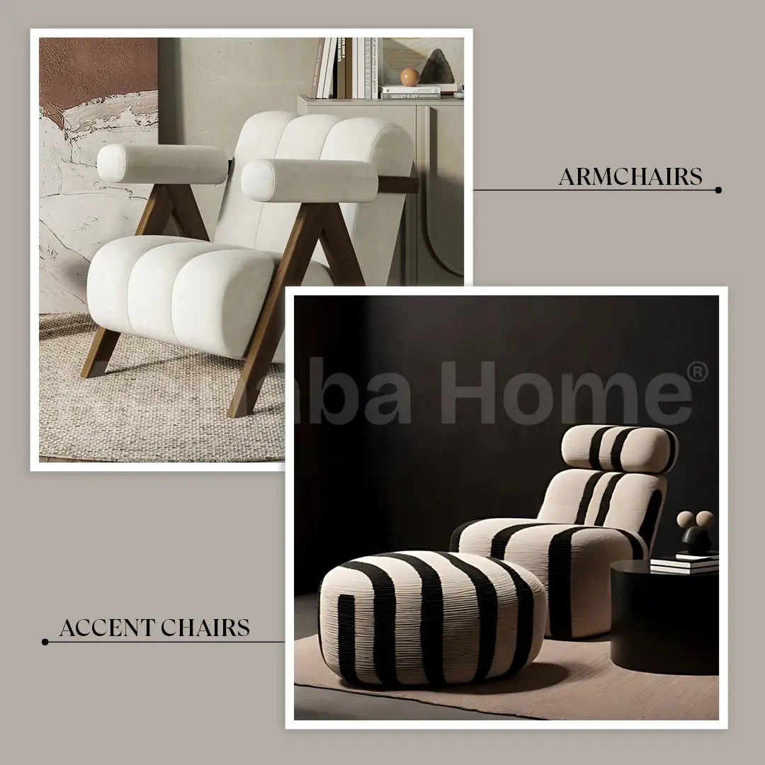 Armchairs vs Accent Chairs: What's the Difference