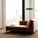 Nova Chaise LoungeBrown / Velvet