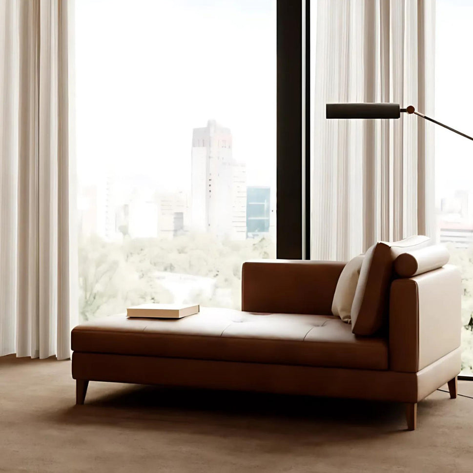 Nova Chaise LoungeBrown / Velvet