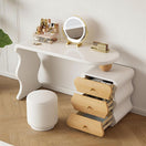 Dolly Makeup VanityVanity Set with Mirror & Stool / Facing Right Drawers
