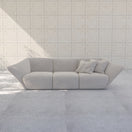 Aiven 3S SofaBoucle / White