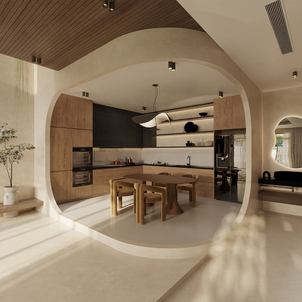 Alara Dining SetFull Set Table With 4 Chairs | Walnut | Solid Browned Oak Wood  With Natural Grains