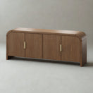 Alric TV ConsoleWalnut / With Cable Hole