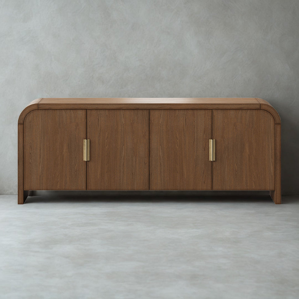 Alric TV ConsoleWalnut / Without Cable Hole