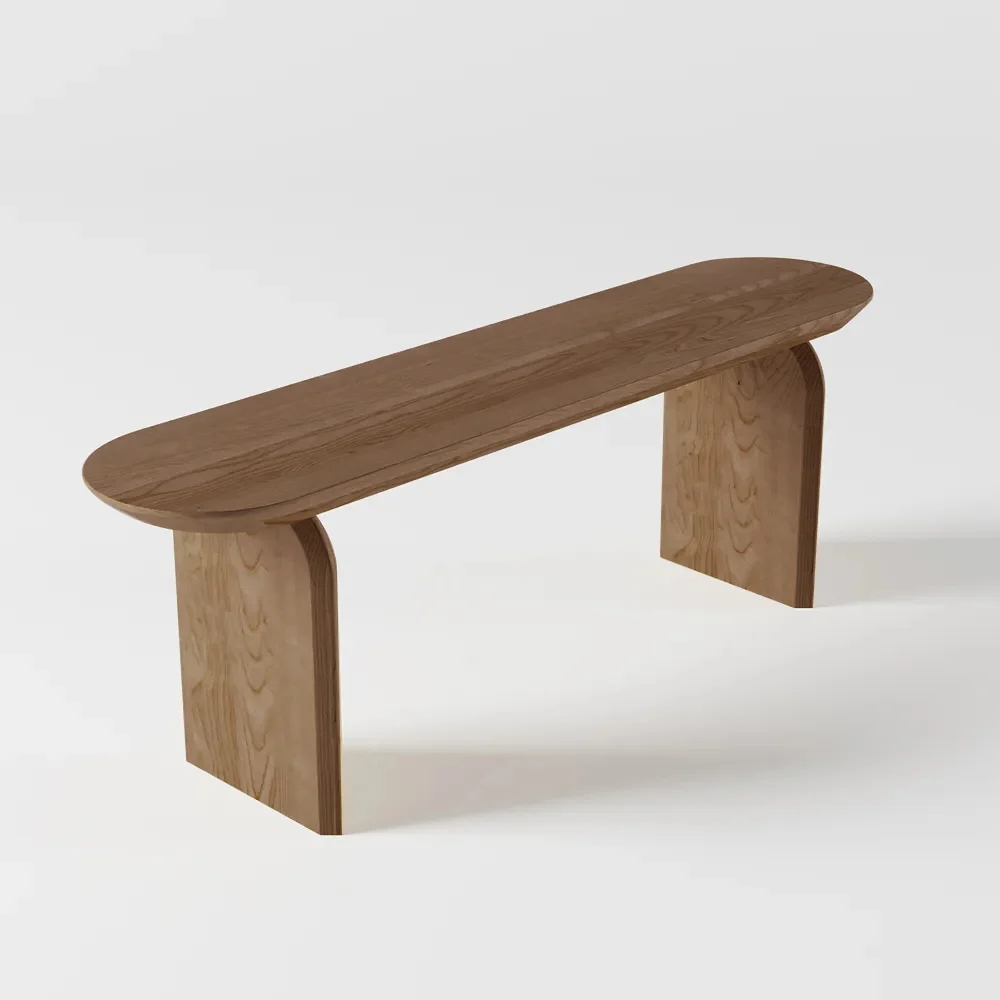 Solid Wood Bench 