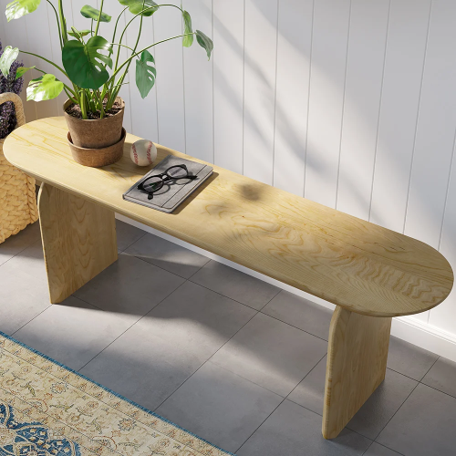 Solid Wooden Bench 