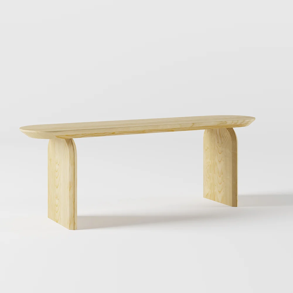  Rustic Natural Bench