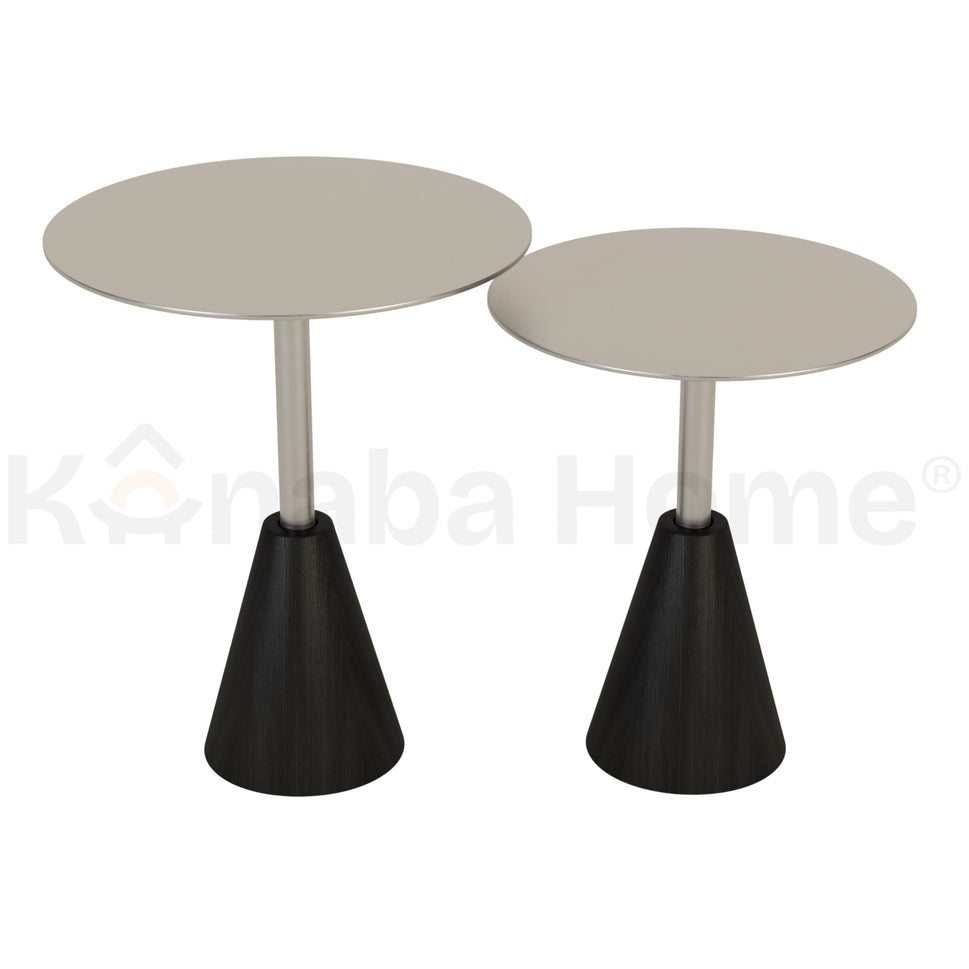 Apex Duo Steel Side Table Set