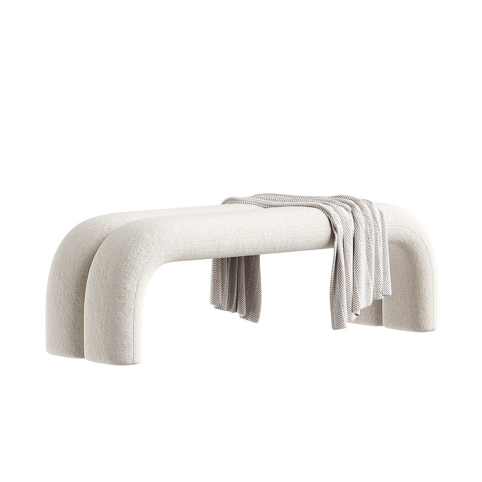 Arden BenchWhite | Linen