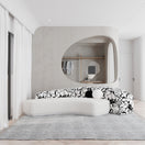 Ari 3S SofaBlack & White / Facing Right