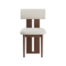 Aruna ChairDark Walnut & White