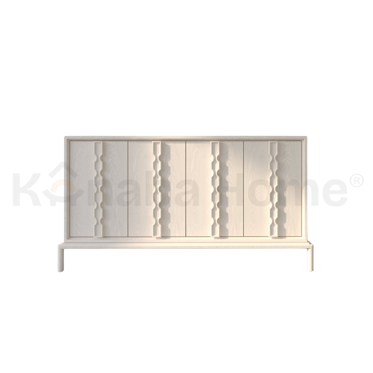 Atelier Noir Dresser-German MDF & Solid beech wooden legs-Veneer Finish-Kanaba Home