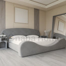 Aura Wave BedQueen Size Mattress: 160x200 cm: Overall Dimensions: W 240 × D 240 × H 125 cm / GREY (ANC 8020-72)