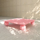 Auri Coffee TablePink | Mini Circular Legs | Dims: W 110 x D 110 x H 30 cm