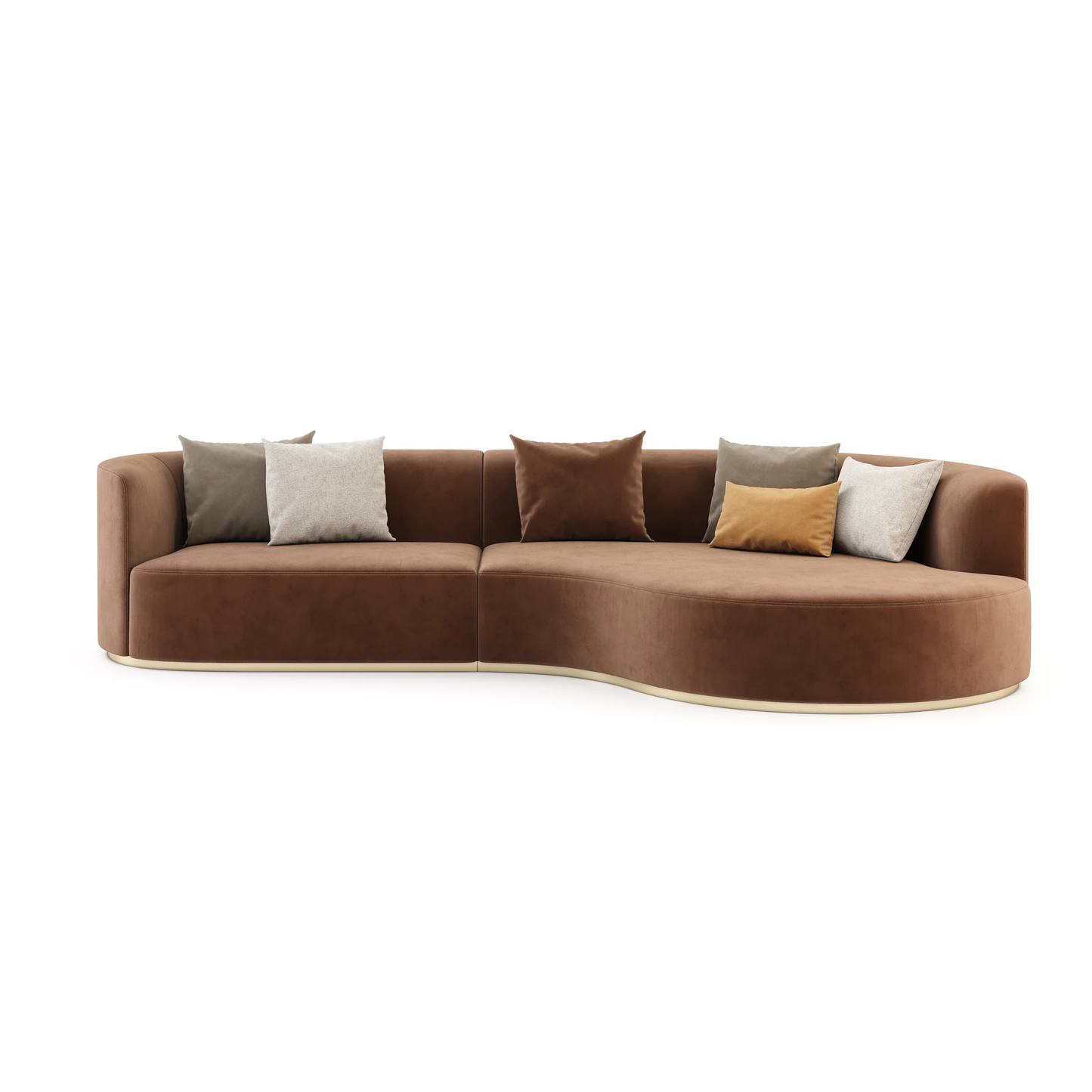 4 person velvet sofa
