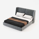 Lavish BedC. King Bed: Mattress Size 200 x 200 cm | W 220 x L 215 x H 120 cm