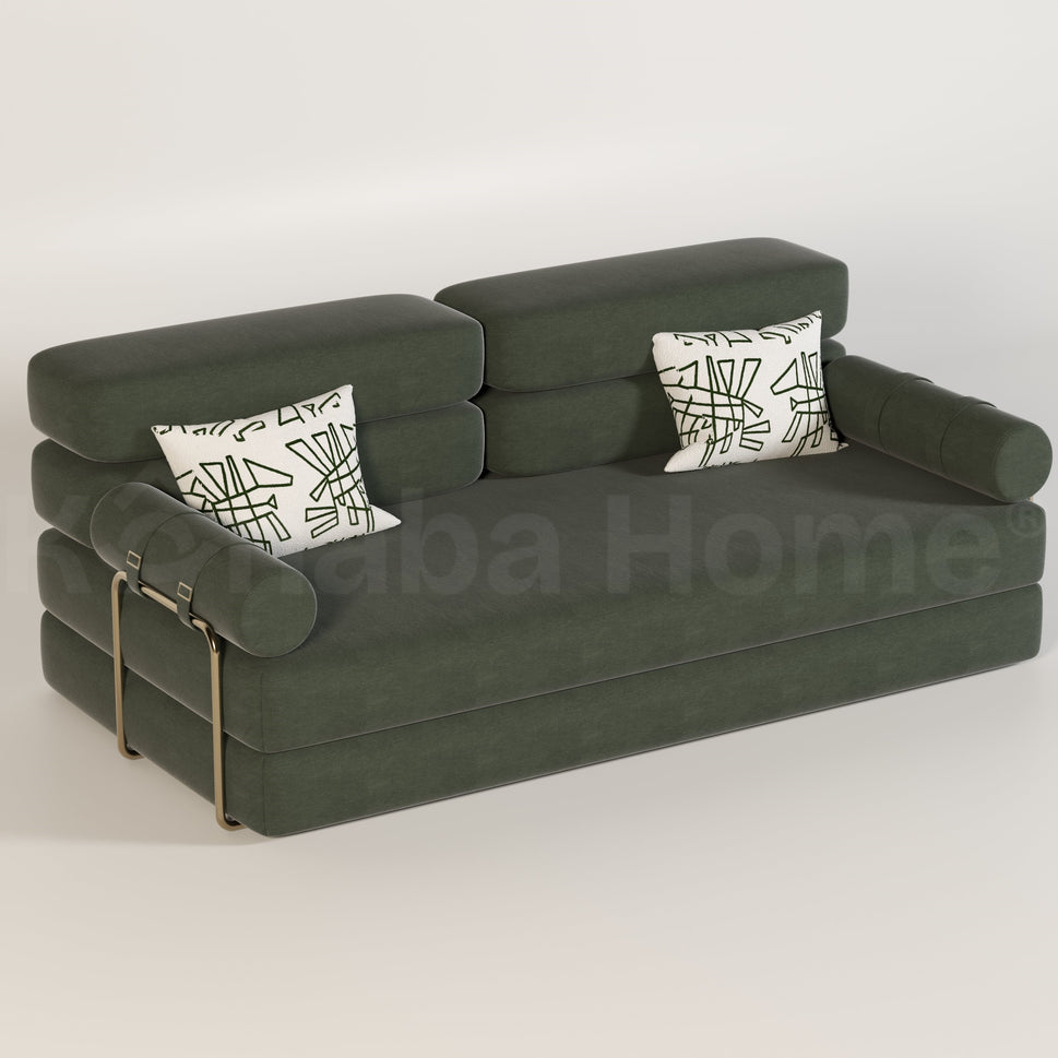 Boll Sofa BedGreen (M FABRIC 2510-19 & 2660-06)