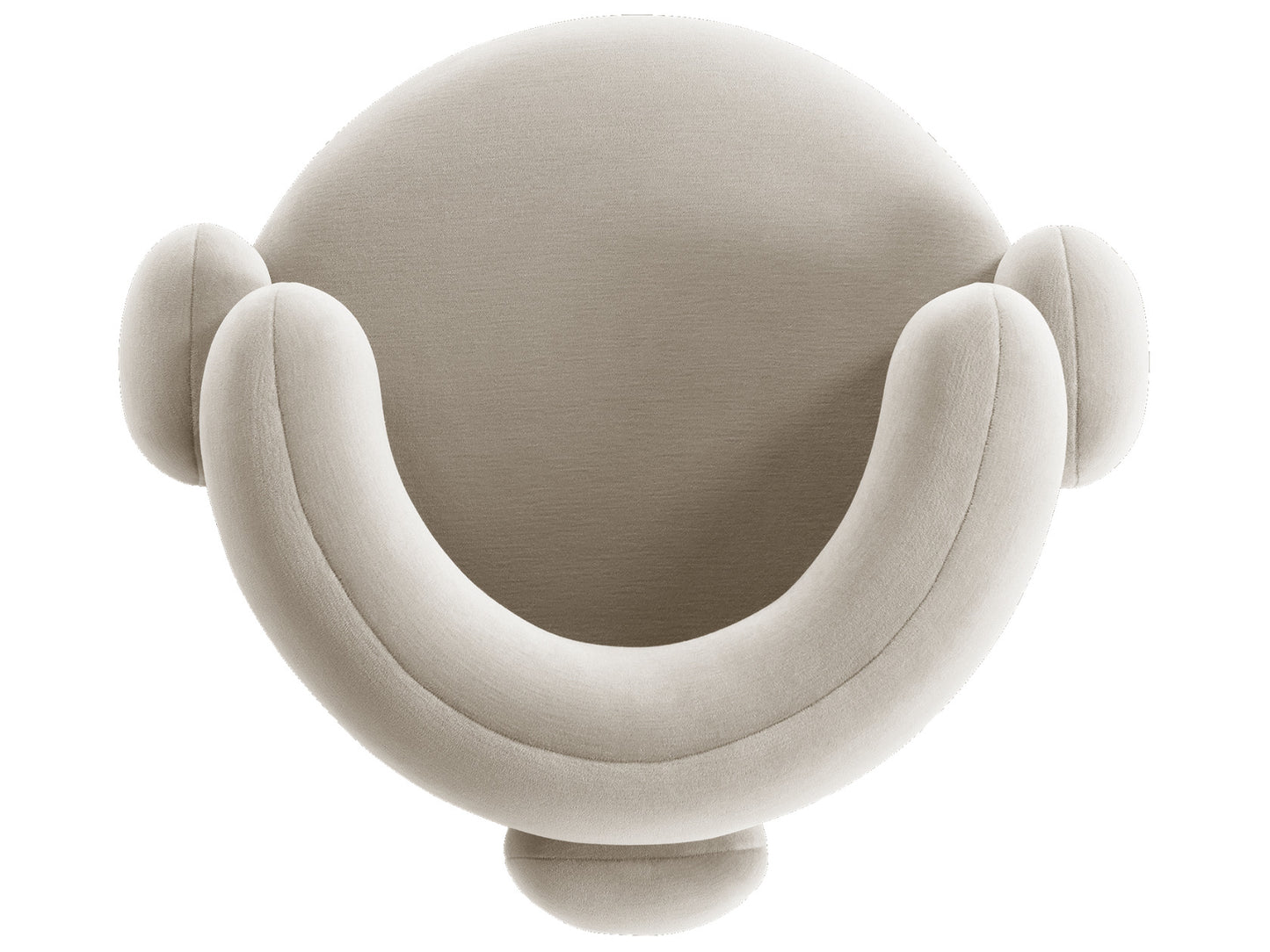 White Velvet Armchair 