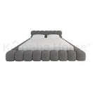 Bubble Frame BedQueen Size Mattress: 160x200 cm: Overall Dimensions: W 210 × D 265 ×H 105 cm / GREY (ANC 8020-72)