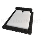Bubble Frame BedQueen Size Mattress: 160x200 cm: Overall Dimensions: W 210 × D 265 ×H 105 cm / BLACK (ANC 8020-75)
